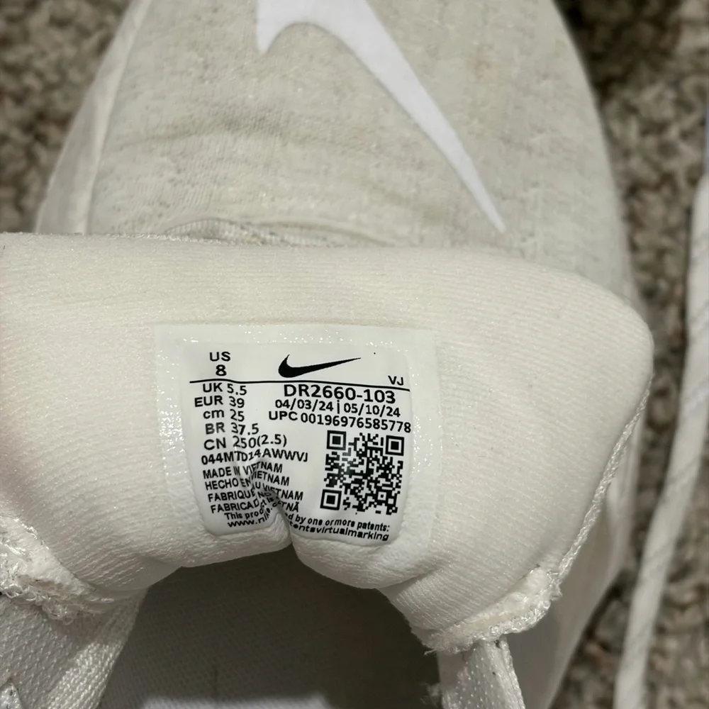 Nike White Running Shoes